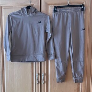 New Balance Brown Hoodie and Joggers Set